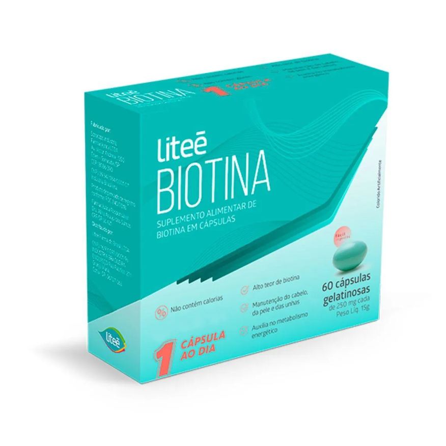 Litee Biotina 60 Cápsulas Gelatinosas