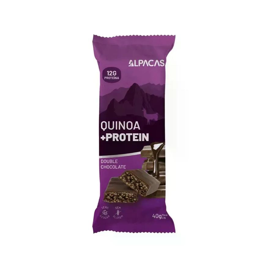 Alpacas Barra de Chocolate Preto Proteico 40g