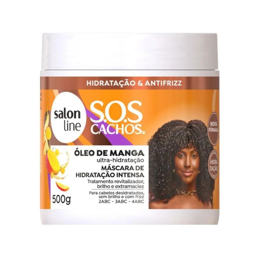 Salon Line Máscara de Hidratação Intensa Sos Cachos Óleo de Manga 500g