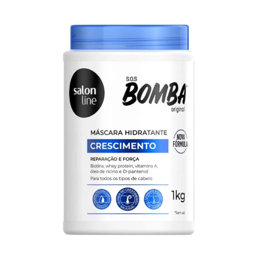 Salon Line Máscara Hidratante S.o.s Bomba Crescimento 1kg