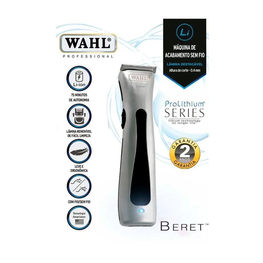 Maquina Wahl Acabamento Prolithium Series Beret Bivolt