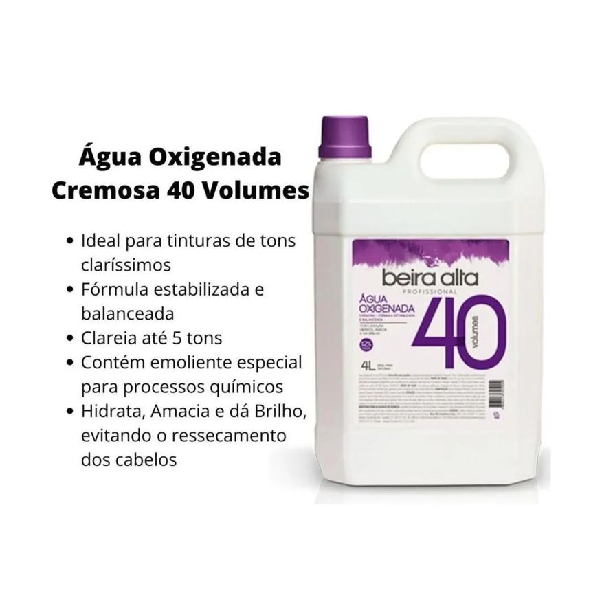 Oxigenada Água Cremosa Beira Alta 40 Volumes 4l