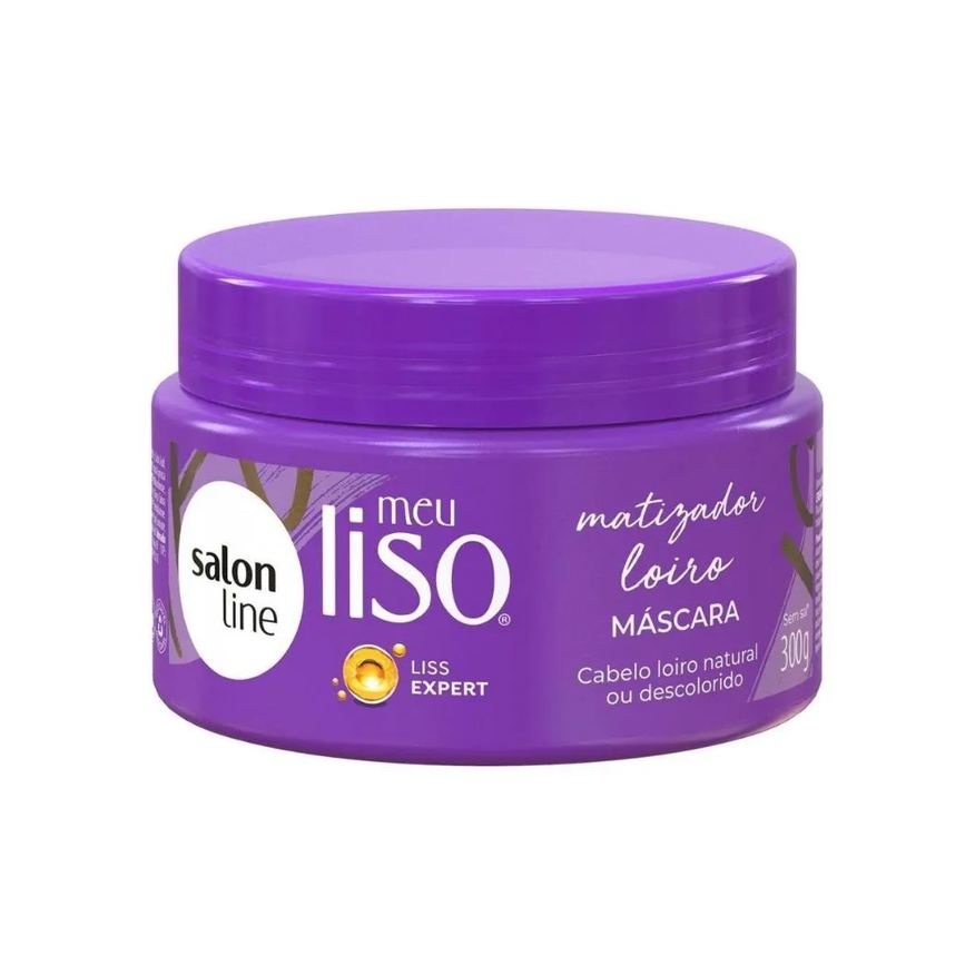 Salon Line Máscara Matizadora Meu Liso Matizador Loiro 300g