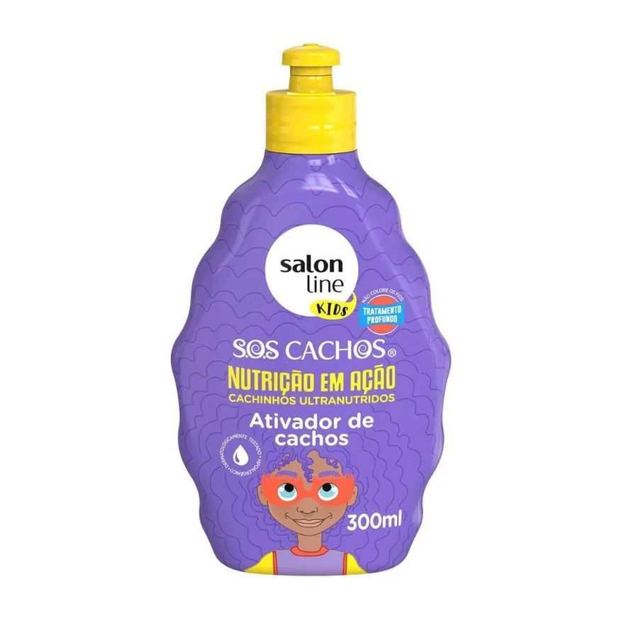 Salon Line Ativador de Cachos Kids Sos Cachos Nutrição em Ação 300ml