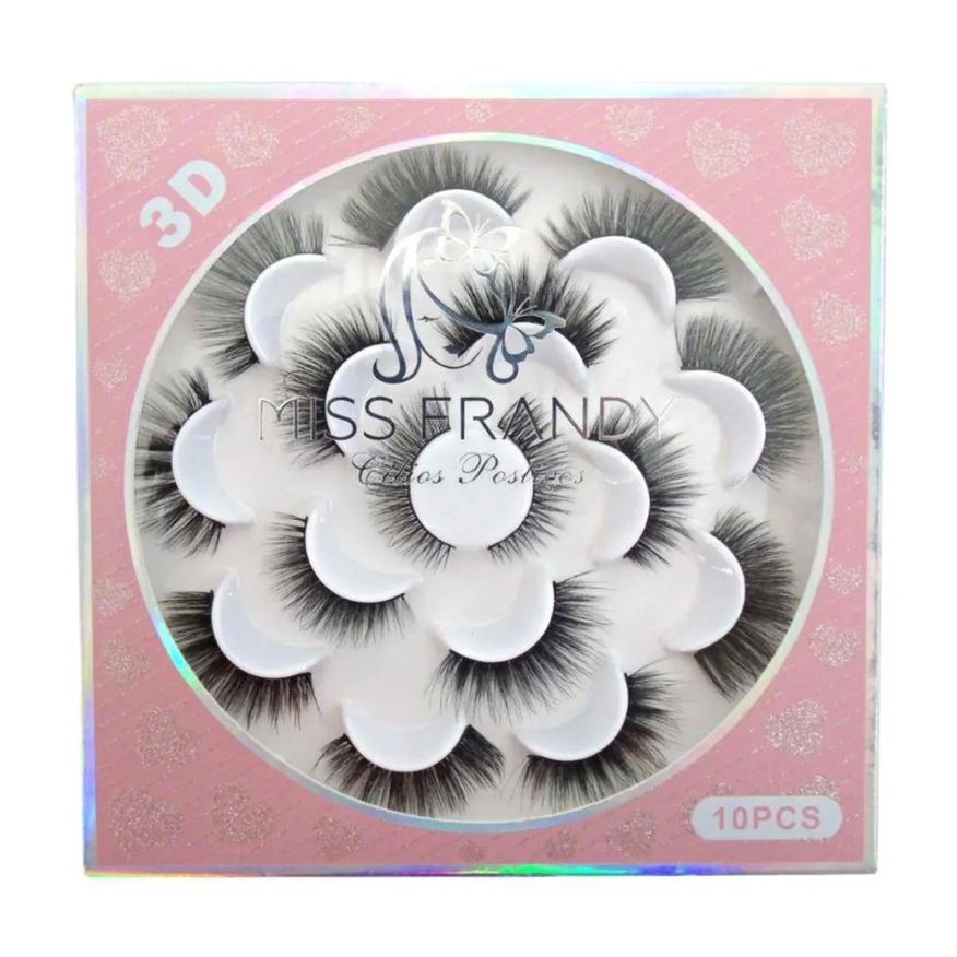 Miss Frandy Cílios Postiços 3d 10pcs Cód.:c21-01002