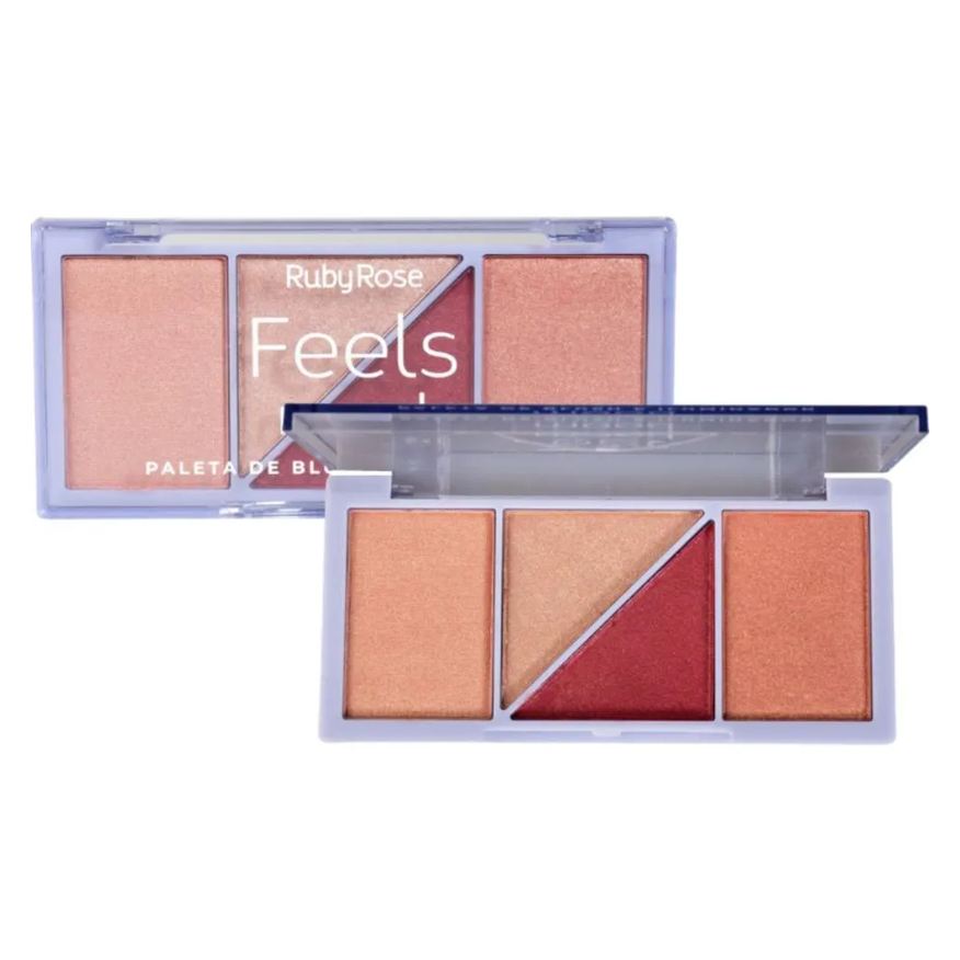Ruby Rose Paleta Blush e Iluminador Feels 10.3g Hb-7529/2