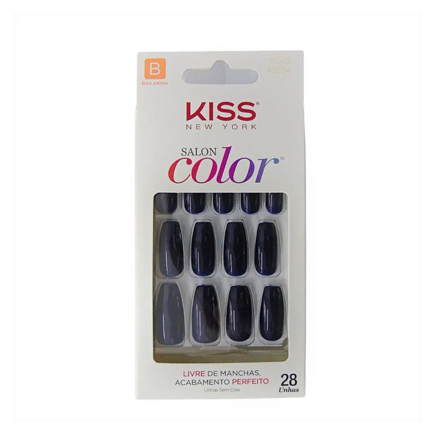 Kiss New York Unhas Postiças Kiss Ny Salon Color Bailarina Ksc54