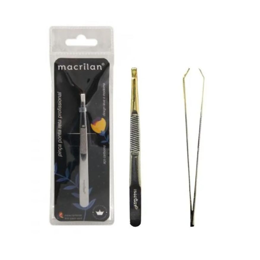 Macrilan Pinça Profissional Ponta Reta Pi-4
