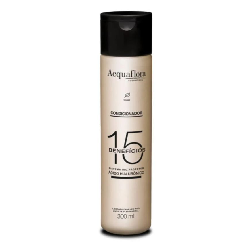 Acquaflora Condicionador 15 Benefícios Hidratação de Longa Duração 300ml