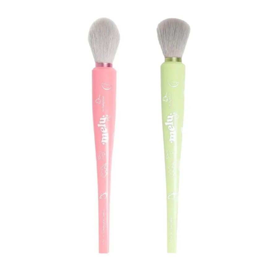 Ruby Rose Pincel para Iluminador + Pincel para Contorno Melu By