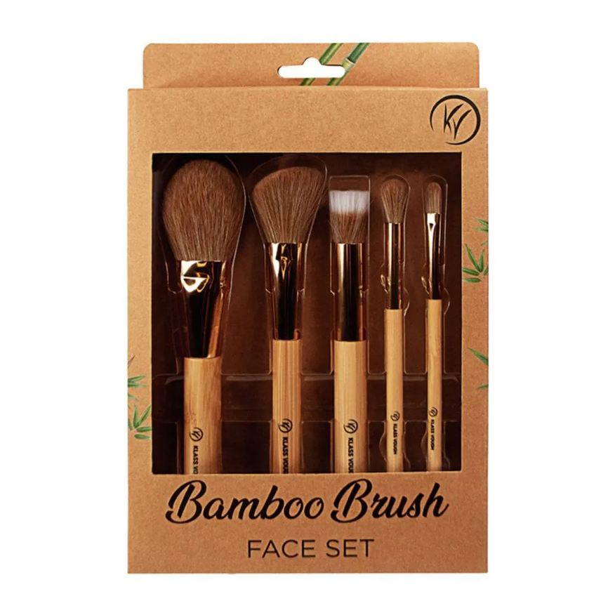 Klass Vough Kit Pincel de Maquiagem Bamboo Brush Face Set Bfs-02