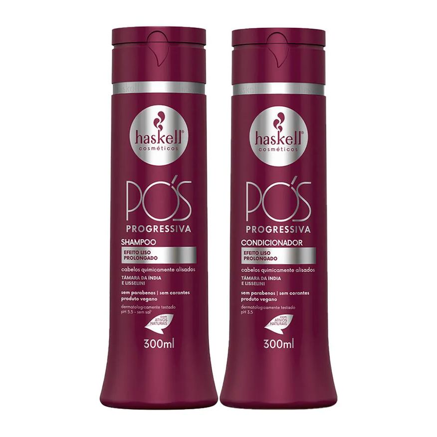 Haskell Kit Pós Progressiva Shampoo+ Condicionador 300ml