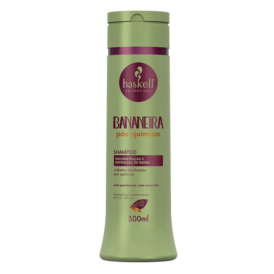 Haskell Shampoo Bananeira Pós-química 300ml