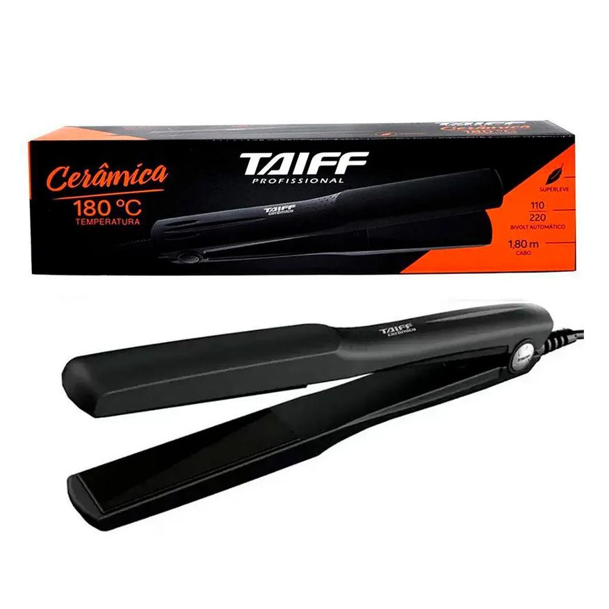 TAIFF CHAPINHA DE CABELO CLáSSICA CERâMICA PRETA 110V/220V