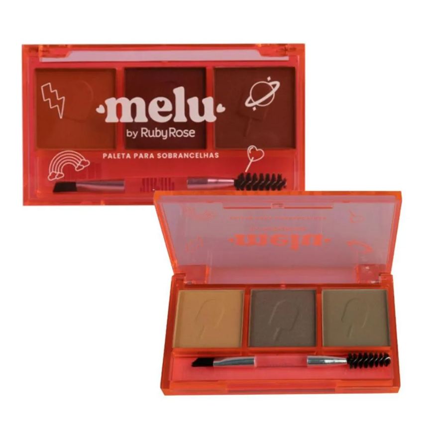 Ruby Rose Paleta para Sobrancelhas Melu By Cor 01 Hb-571 7g
