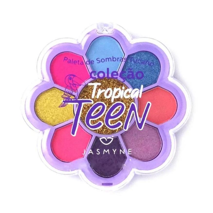 de Paleta Sombras Jasmyne Tropical Teen Tucano A 10g