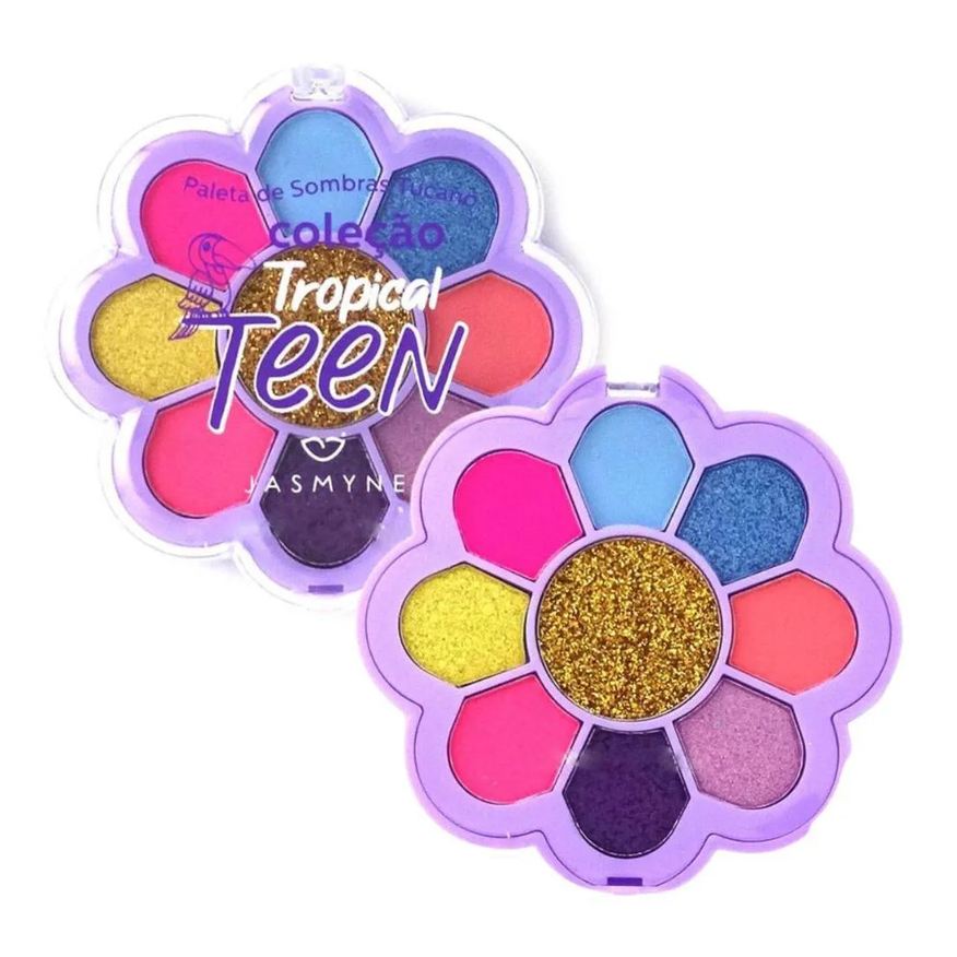 de Paleta Sombras Jasmyne Tropical Teen Tucano A 10g