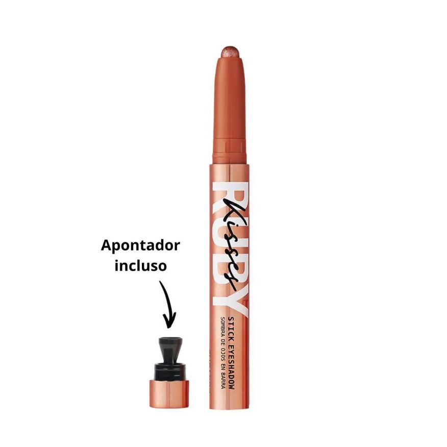 para Sombra Olhos em Barra Ruby Kisses Stick Eyeshadow Rose Glam 1,4g Rsb02b
