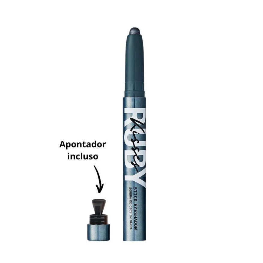 para Sombra Olhos em Barra Ruby Kisses Stick Eyeshadow Titanium Glam 1,4g Rsb06b