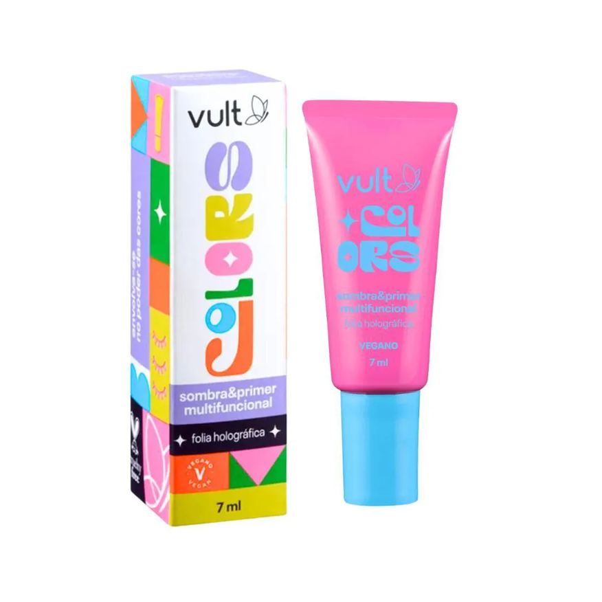 Vult Sombra e Primer Multifuncional Colors Folia Holográfica 7ml