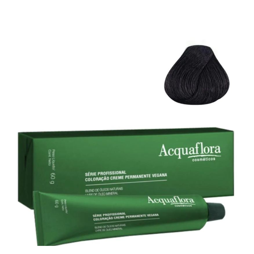 Acquaflora Coloração Creme Vegana 2.0 Preto 60g