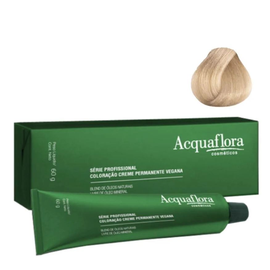 Acquaflora Coloração Creme Vegana 12.1 Superclareador Acinzentado 60g