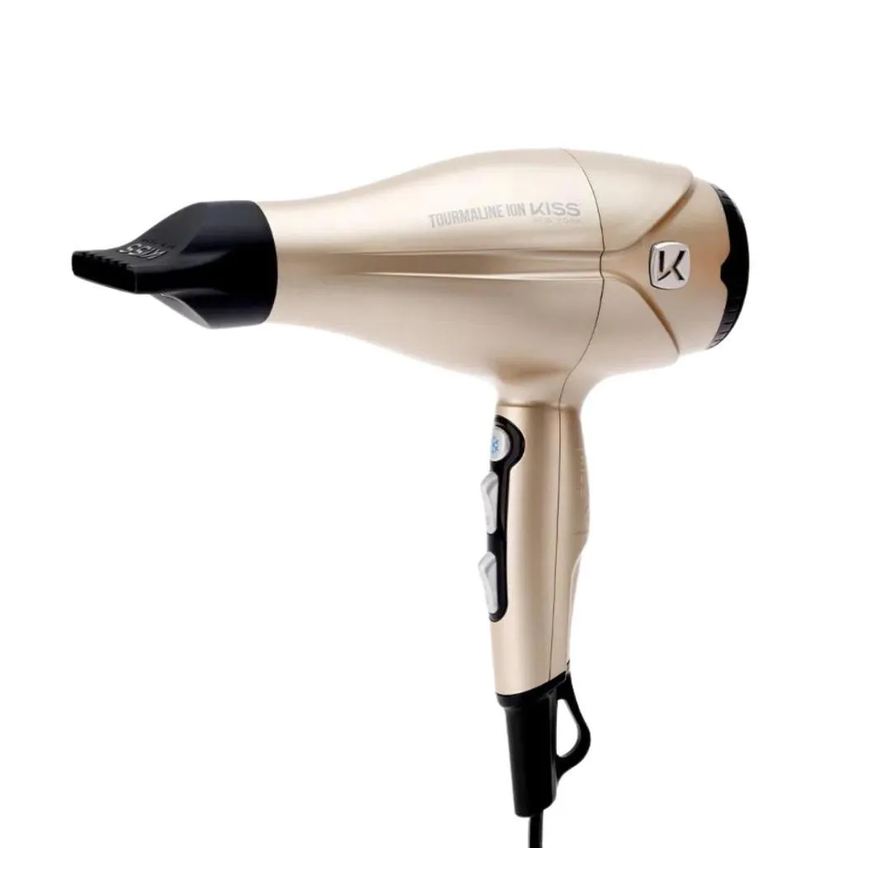 Kiss Secador New York Tourmaline Ion Dourado 2000w 220v Bdp06pbr