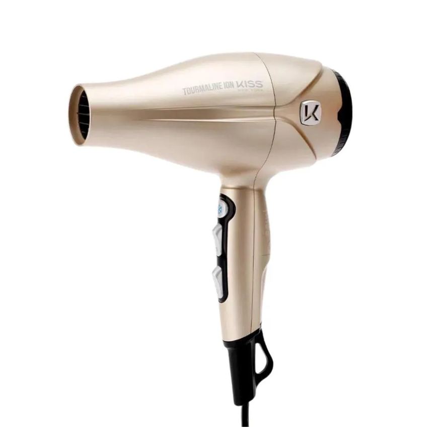 Kiss Secador New York Tourmaline Ion Dourado 2000w 127v Bdp06pbr