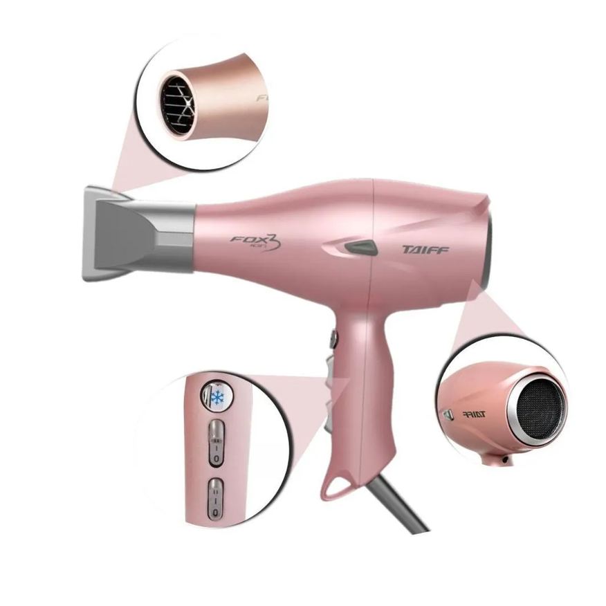 Taiff Secador Fox 3 Soft Rose 2200w 220v
