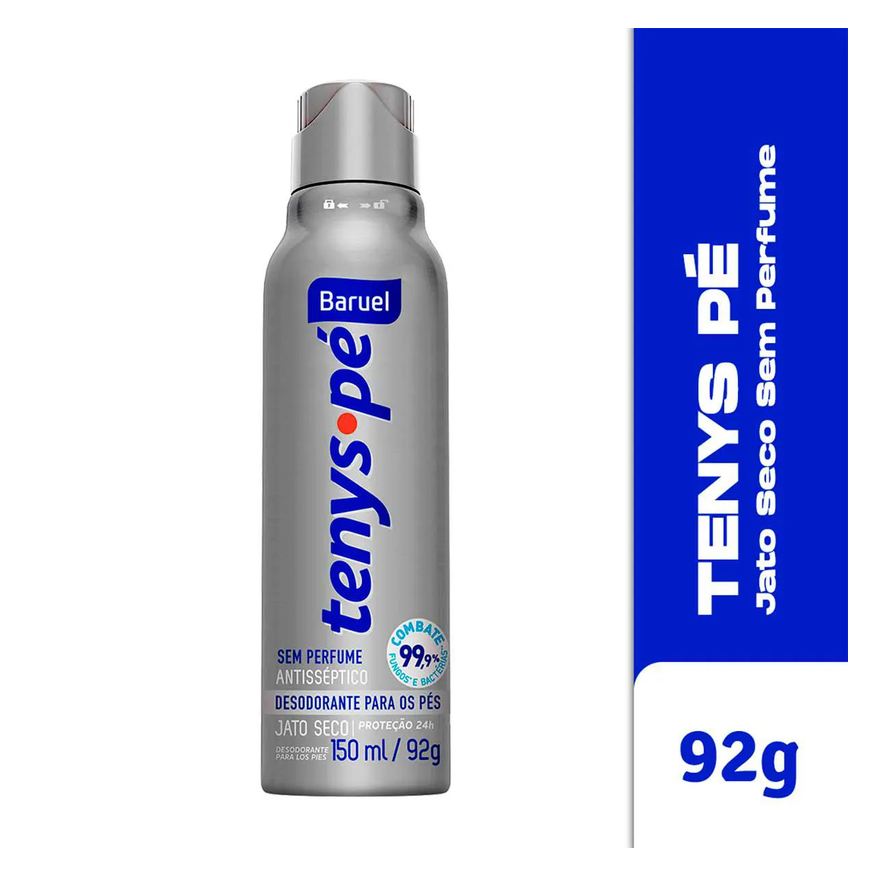 Pes Talco Tenys Pe Baruel Aerossol 150ml Seco Canf - Kit C / 2un