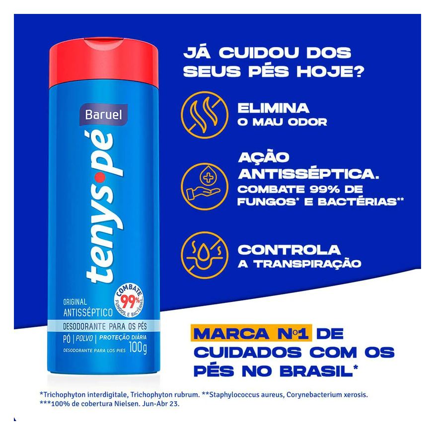 para Talco os Pés Tenys Pé Original