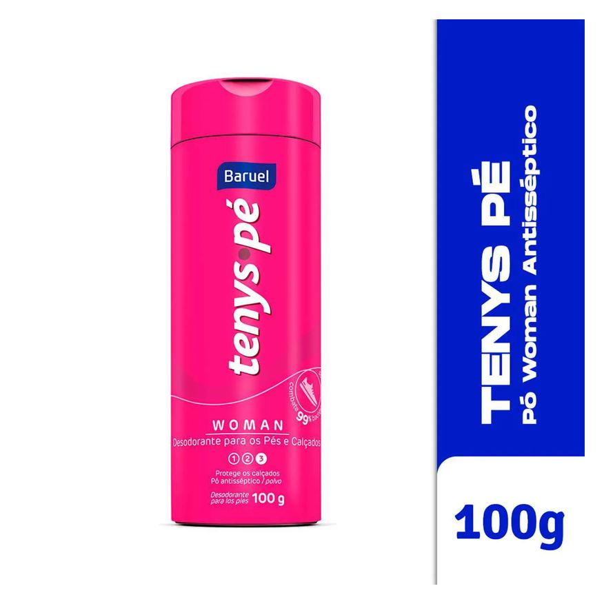 Pes Talco Tenys Pe Baruel Aerossol 150ml Canforado - Kit C / 2un