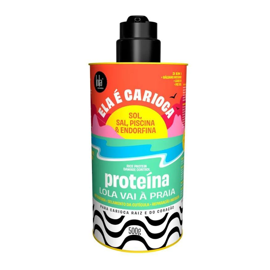 Lola Cosmetics Proteina 3em1 Ela É Carioca Sol,sal,piscina e Endorfina 500g