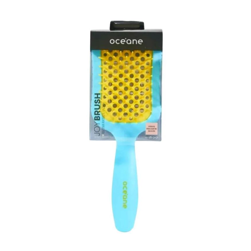 Raquete Escova Vazada Oceane Joy Brush Azul