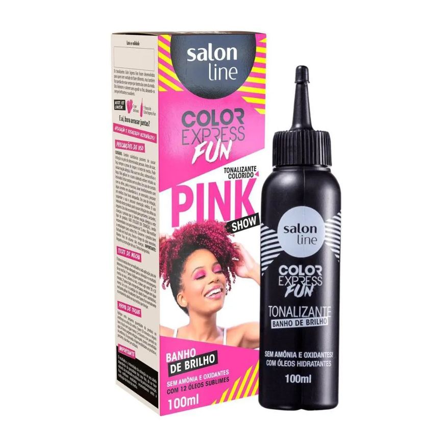 Salon Line Tonalizante Colorido Color Express Fun Pink Show 100ml