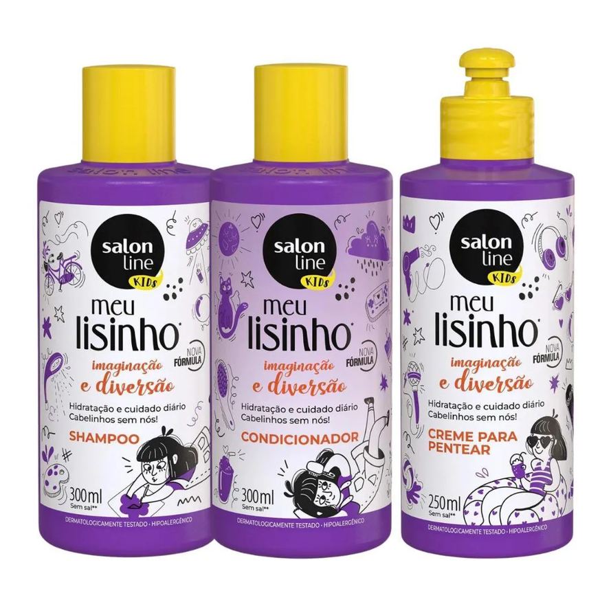 Salon Line Kit Kids Meu Lisinho Imaginação e Diversão C/3