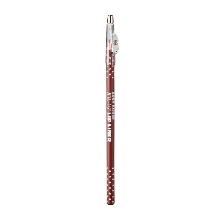 Kiss New York Lápis Labial de Madeira Ruby Kisses Ultra-easy Lip Liner Deep Red 1,5g
