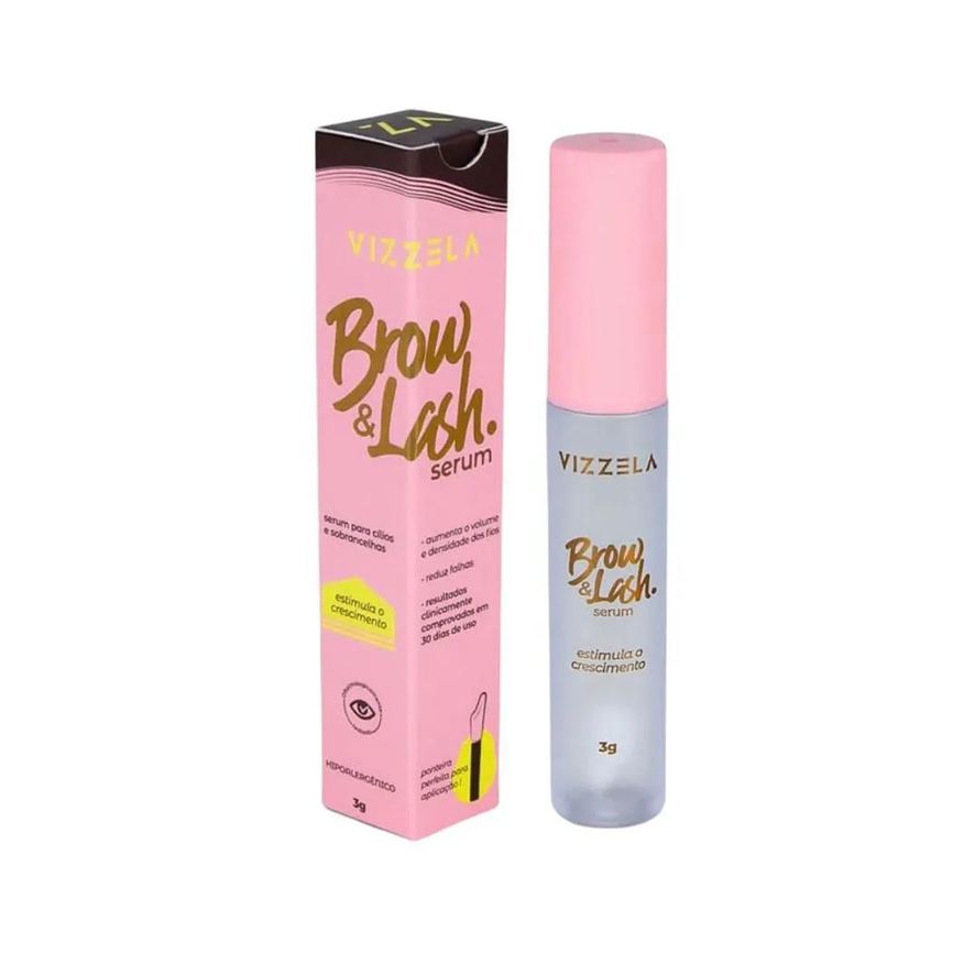 Vizzela Sérum para Cílios e Sobrancelhas Brow e Lash 3g