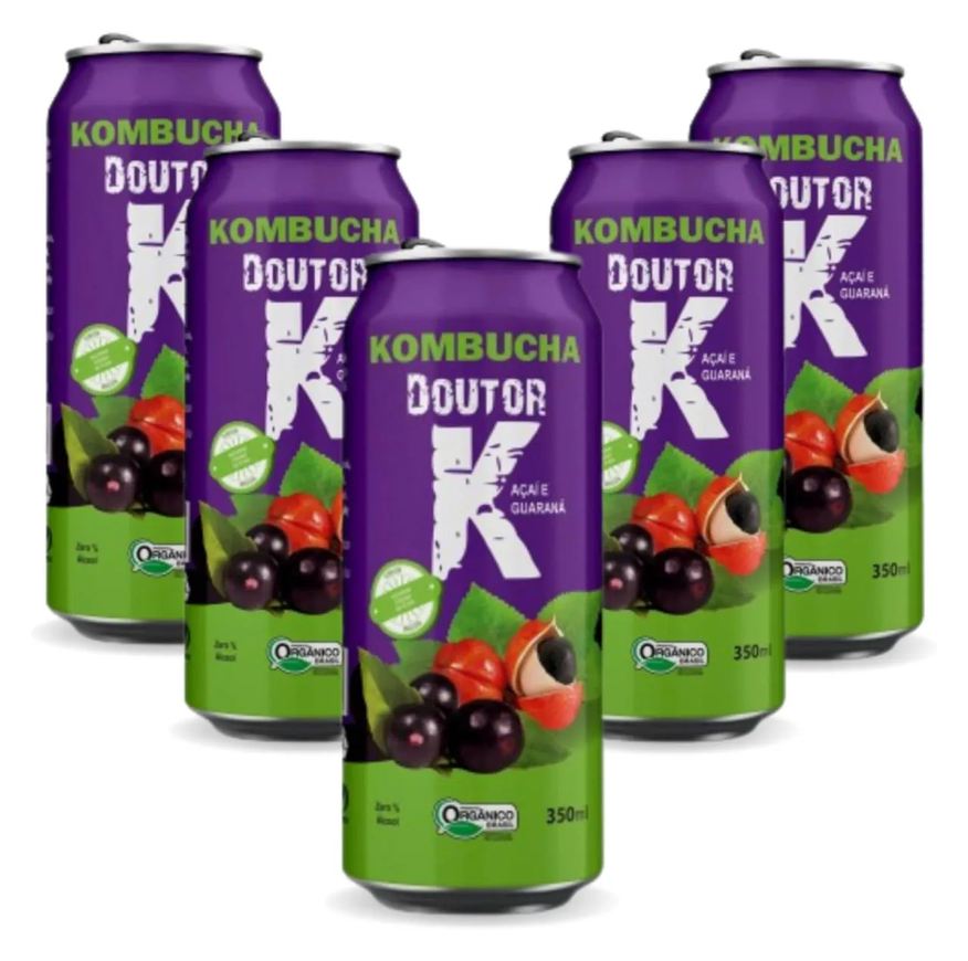 Kombucha Doutor K 5x Kombucha Guaraná e Açaí 350ml Doutor K
