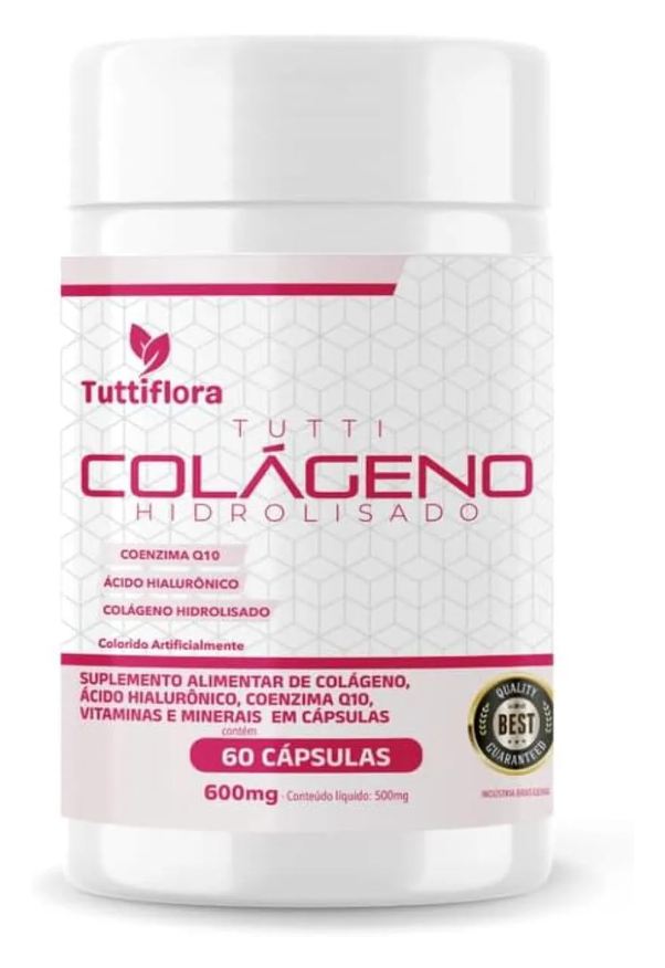 Tuttiflora Tutti Colágeno Hidrolisado+ácido Hialurônico+q10+biotina+vit 60 cápsulas 600mg