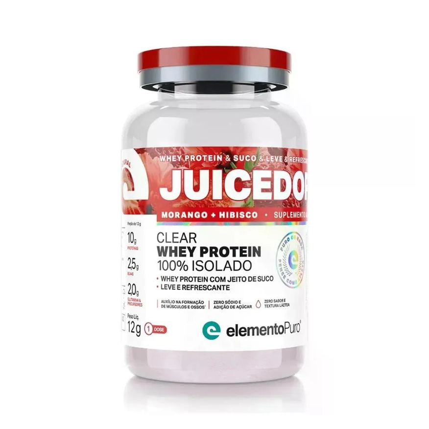 Elemento Puro Monodose Juicedop Iso Morango com Hibisco 12g