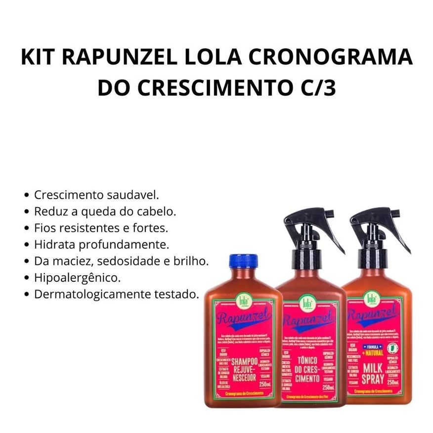 Lola Kit Rapunzel Cronograma do Crescimento C/3