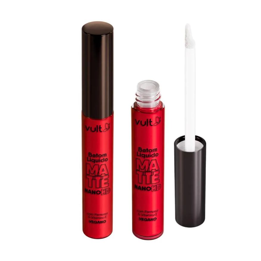 Vult Batom Líquido Matte Real Color Vermelho Rubi 5ml