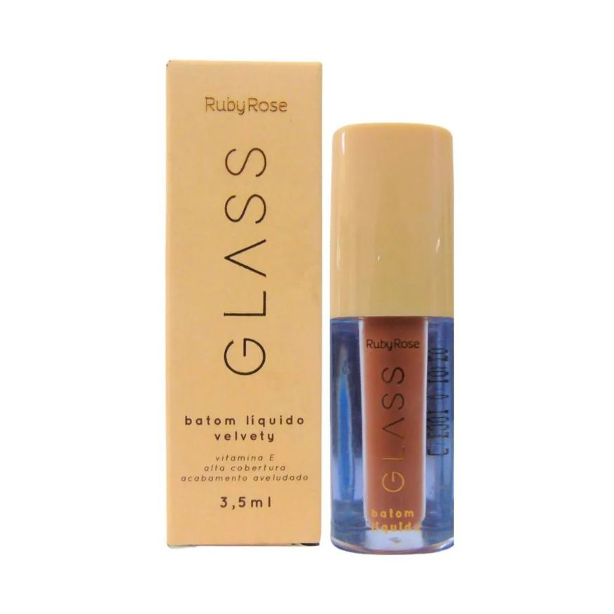 Ruby Rose Batom Líquido Velvety Glass Bg01 3,5ml