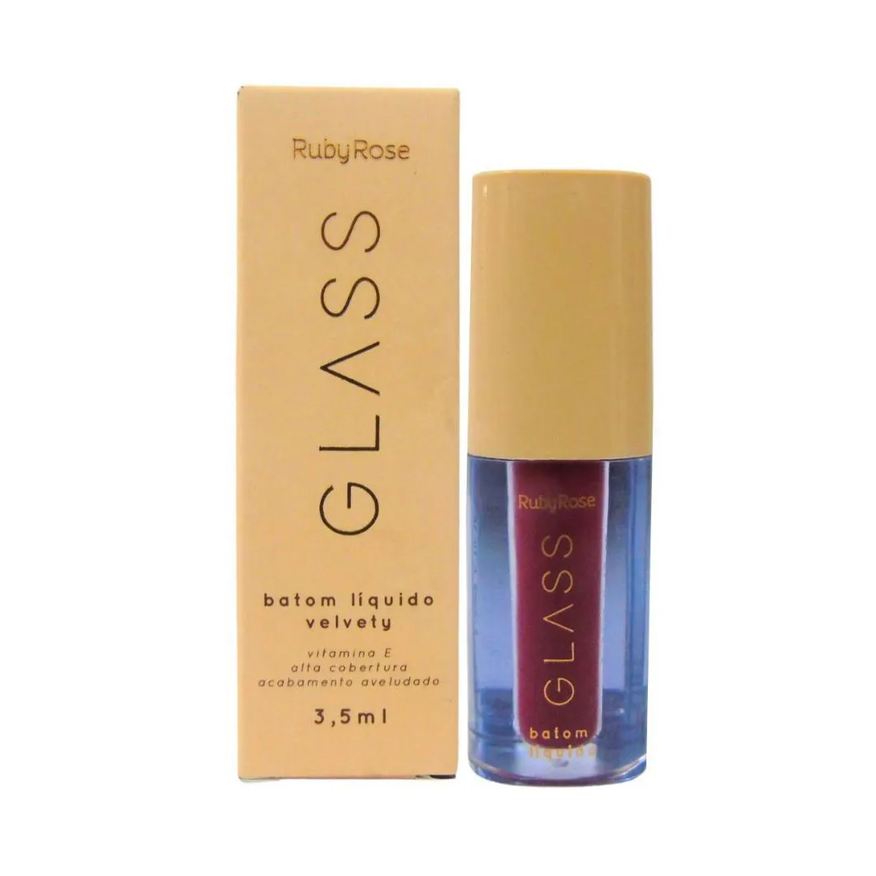 Ruby Rose Batom Líquido Velvety Glass Bg05 3,5ml