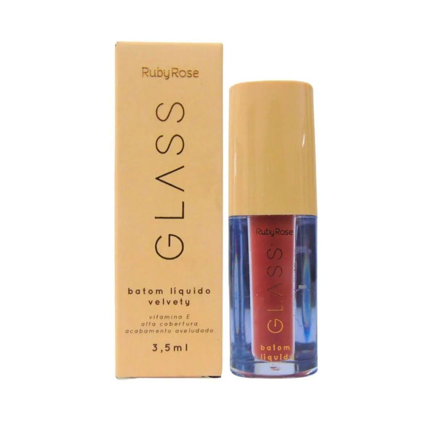 Ruby Rose Batom Líquido Velvety Glass Bg06 3,5ml