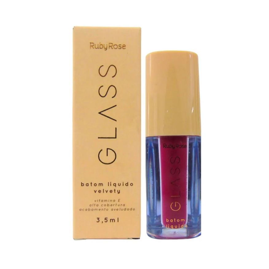 Ruby Rose Batom Líquido Velvety Glass Bg07 3,5ml