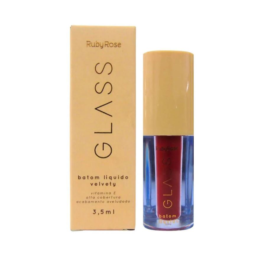 Ruby Rose Batom Líquido Velvety Glass Bg08 3,5ml