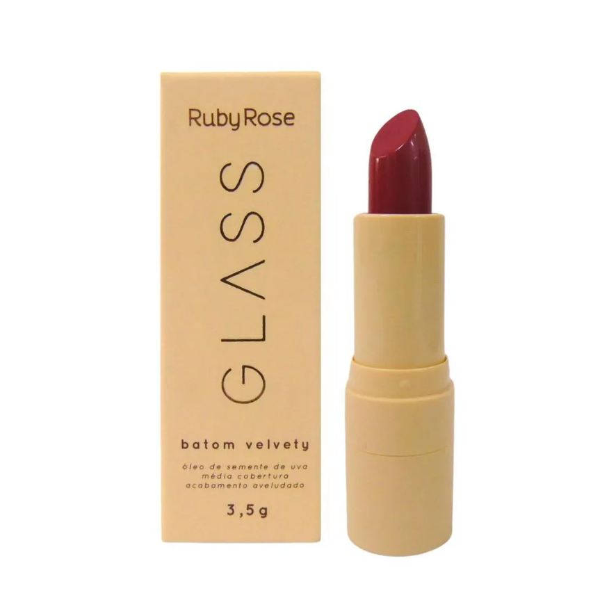Ruby Rose Batom Velvety Glass Bg04 3,5g