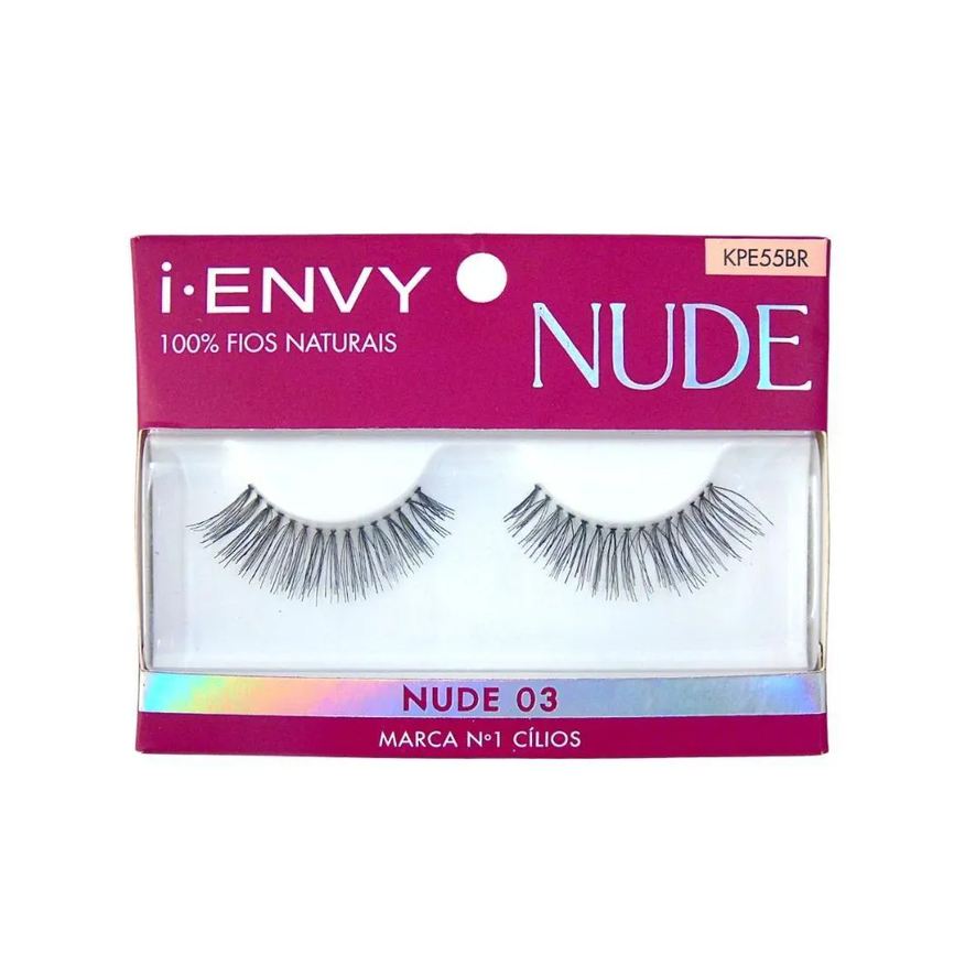 Kiss New York Cílios Postiços Kiss I Envy Nude 03 Kpe55br